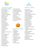 Boy's Daily Routine & Chore Cards (80)