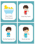 Boy's Daily Routine & Chore Cards (80)