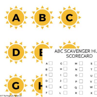 Is your preschooler ready to master their ABCs? The ABC letter recognition scavenger hunt makes letter association fun - the best way for littles to learn.