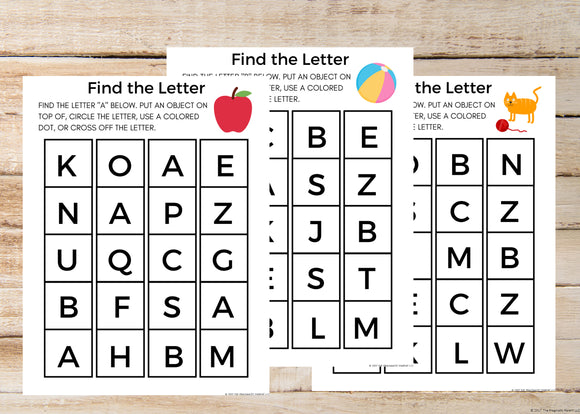 ABC Letter Recognition Worksheets