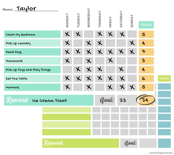 Kid's Reward & Allowance Charts Pack