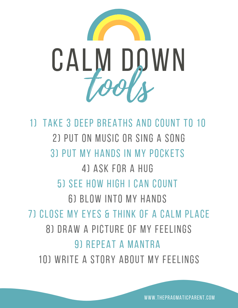 Calm Down Tools for Kids