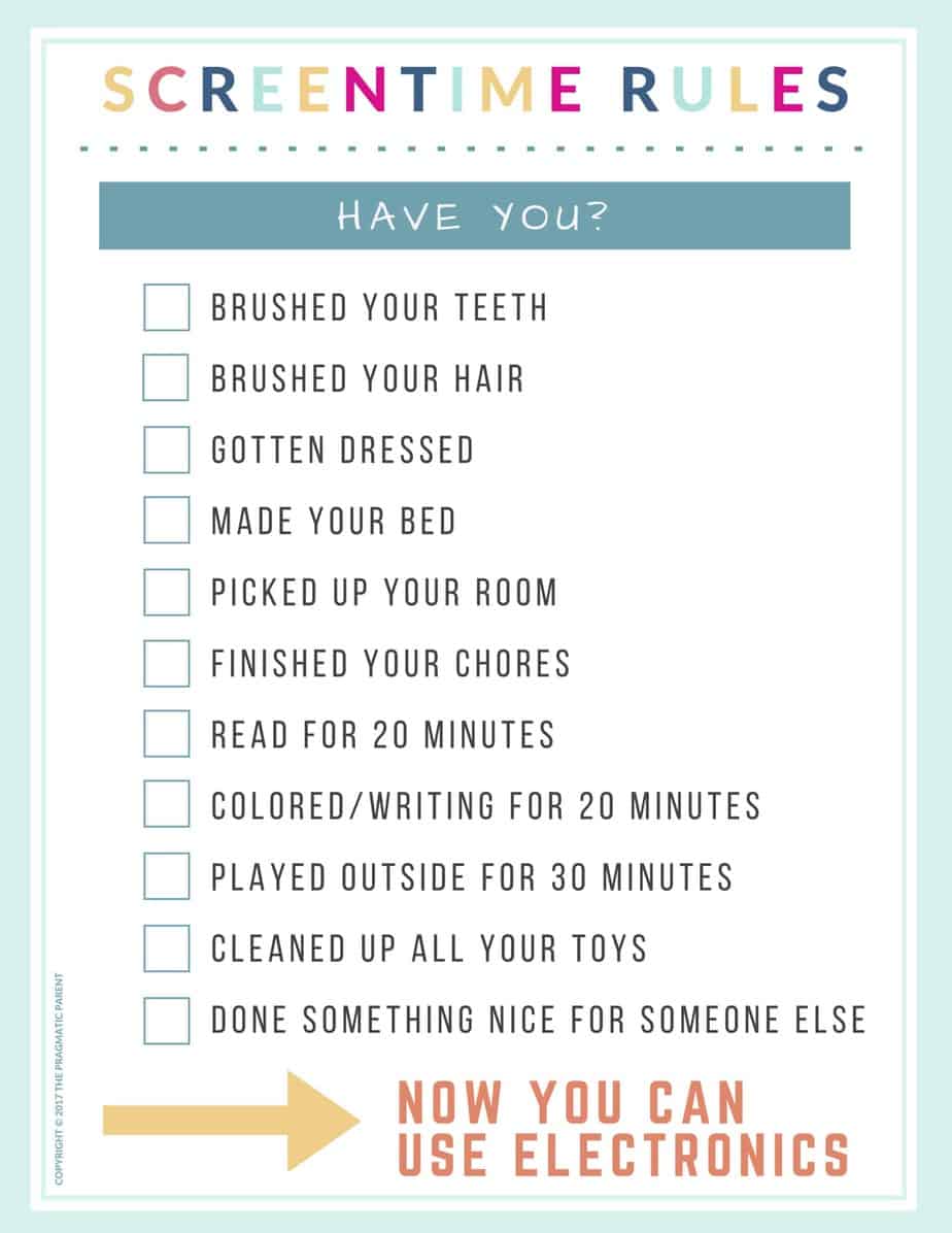 Summer Screentime Rules for Kids