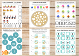 Numbers & Counting BUNDLE (45 Worksheets)