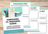 Homeschool vs. Traditional School Parent's Workbook