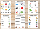 ABCs / Phonics / Rhyming BUNDLE (45 Worksheets)